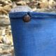 Folding canvas armchair by the sea La Baule 1960s