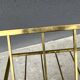 50s brass magazine rack, vintage design magazine rack