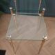Brass and glass tables