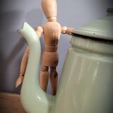 Light green enamelled coffee maker