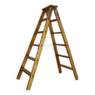 Vintage Wooden Painter's Ladder, 1950s 1960s