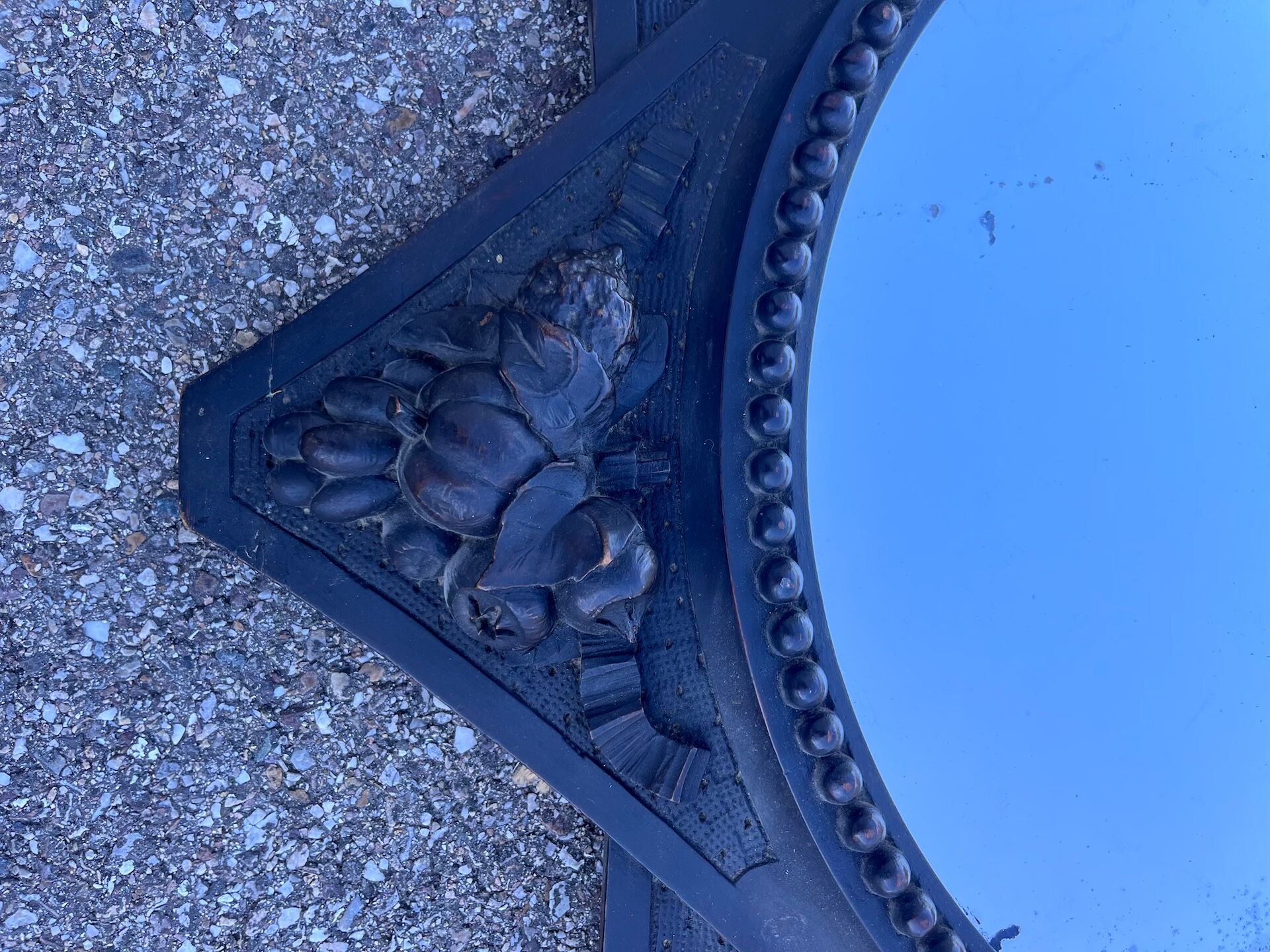 Mirror carved wood art deco