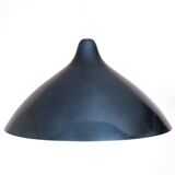Petrol Blue Pendant Lamp by Lisa Johansson Pape for Orno, 1950s