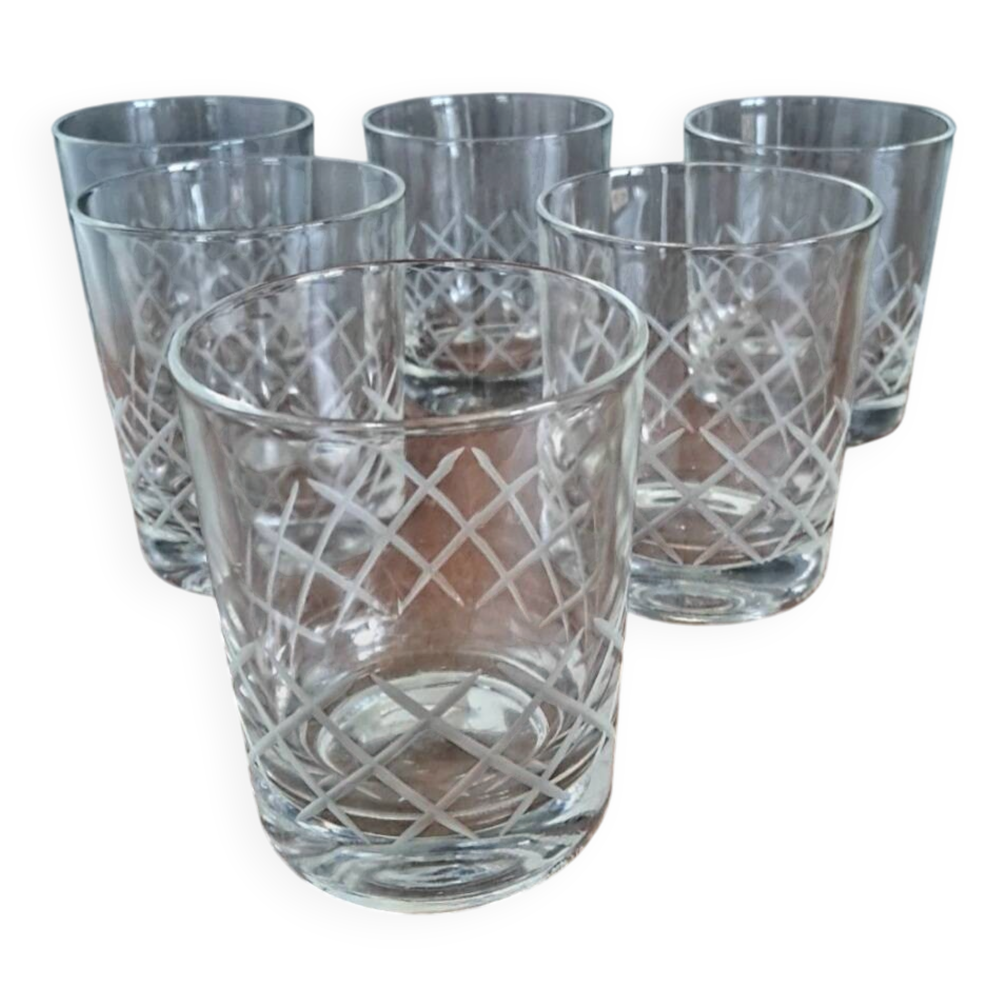 6 verres à whisky verrerie de Reims