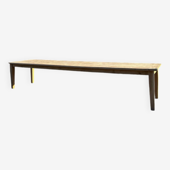 Very large solid oak farm table