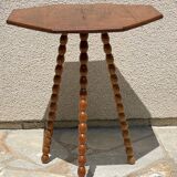 Table old legs tripod and turned wood