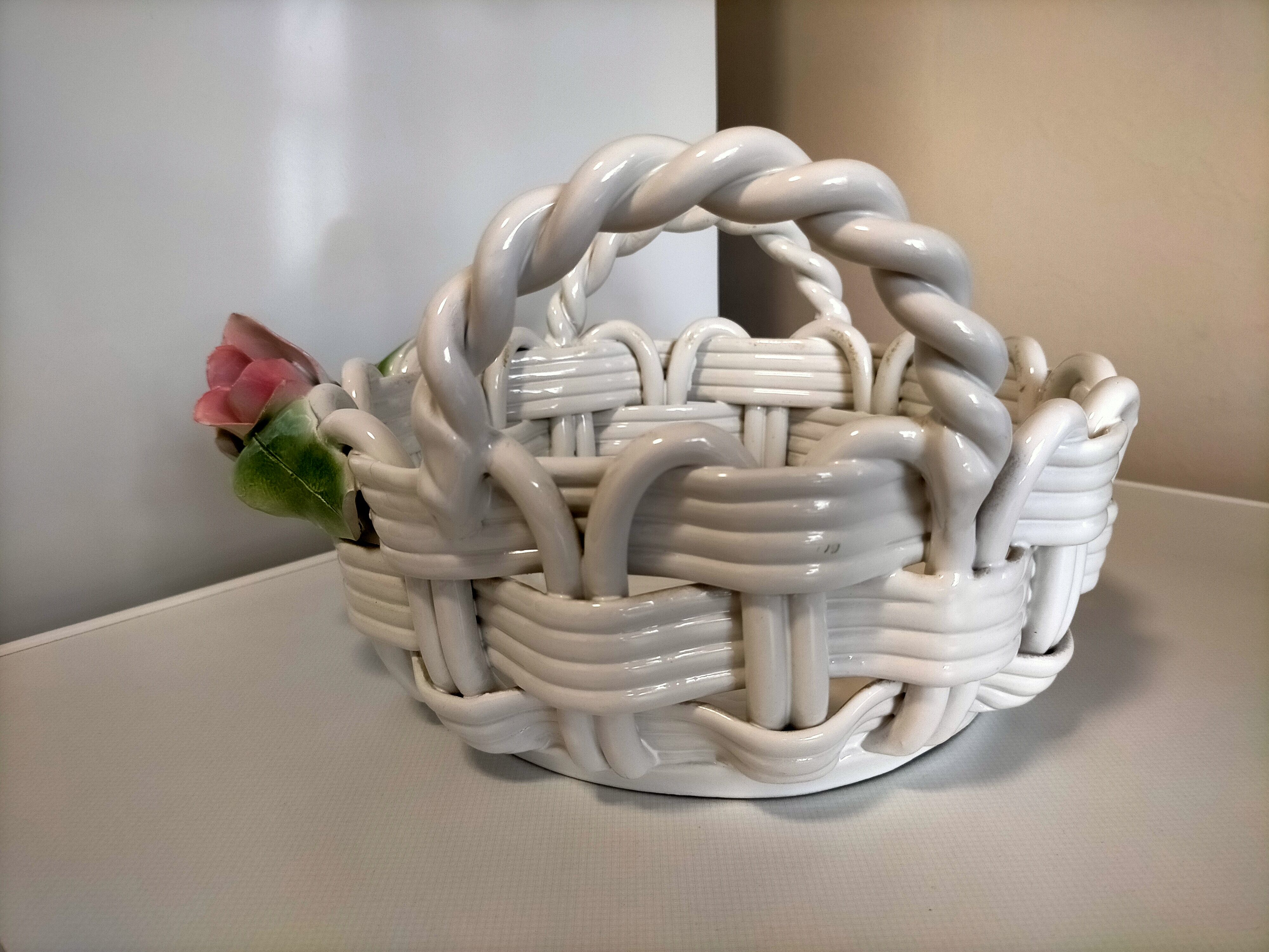 Braided ceramic dish