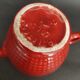Ceramic cream pot in raspberry colour B. Letalle Saint Clément.