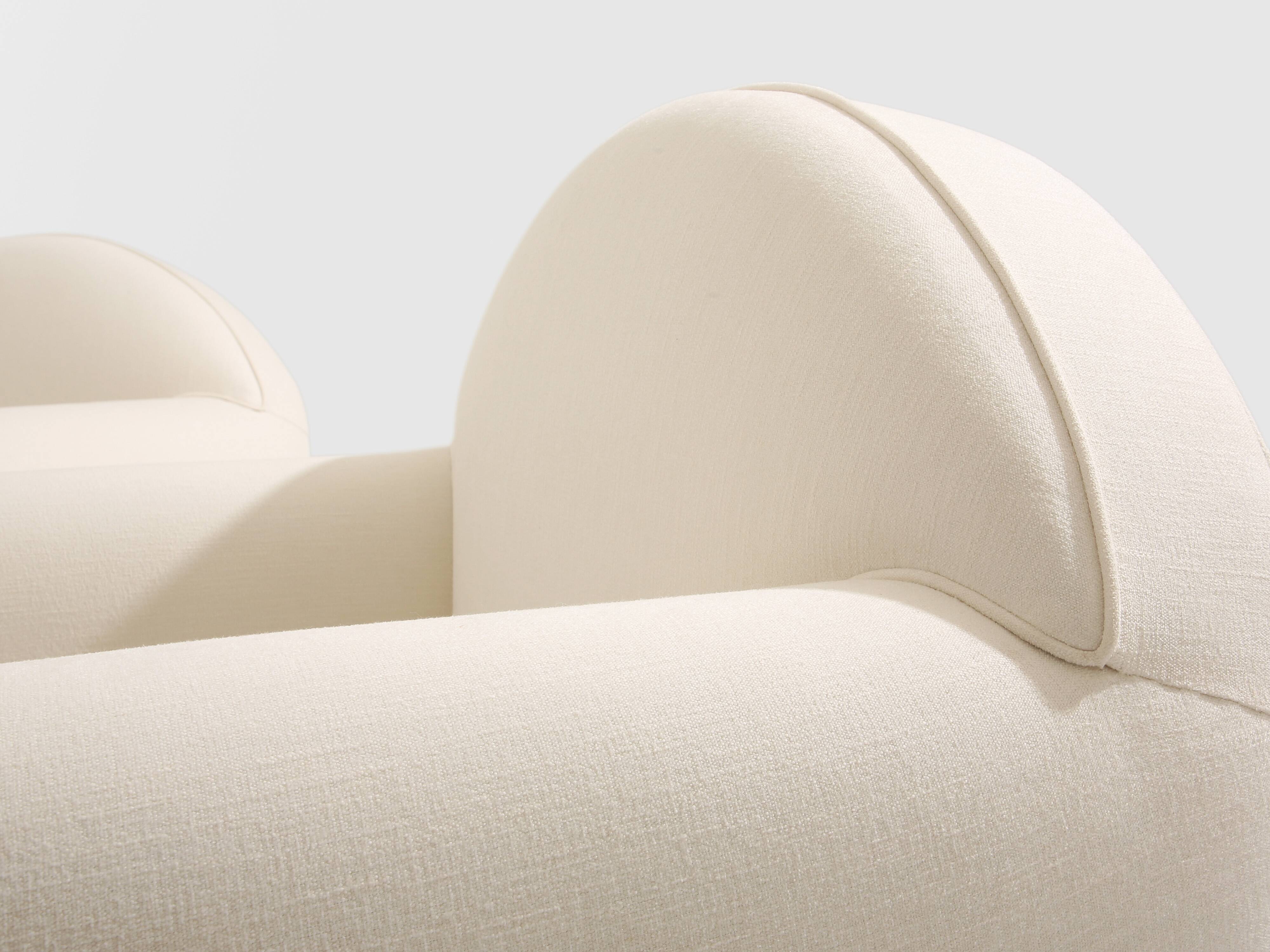 Jacques Adnet pair of modernist club armchairs in rosewood 1931