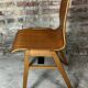 Scandinavian chairs (set of 8) in thermoformed beech from the 1960s.