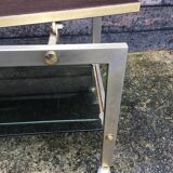 Side table with swivel tray