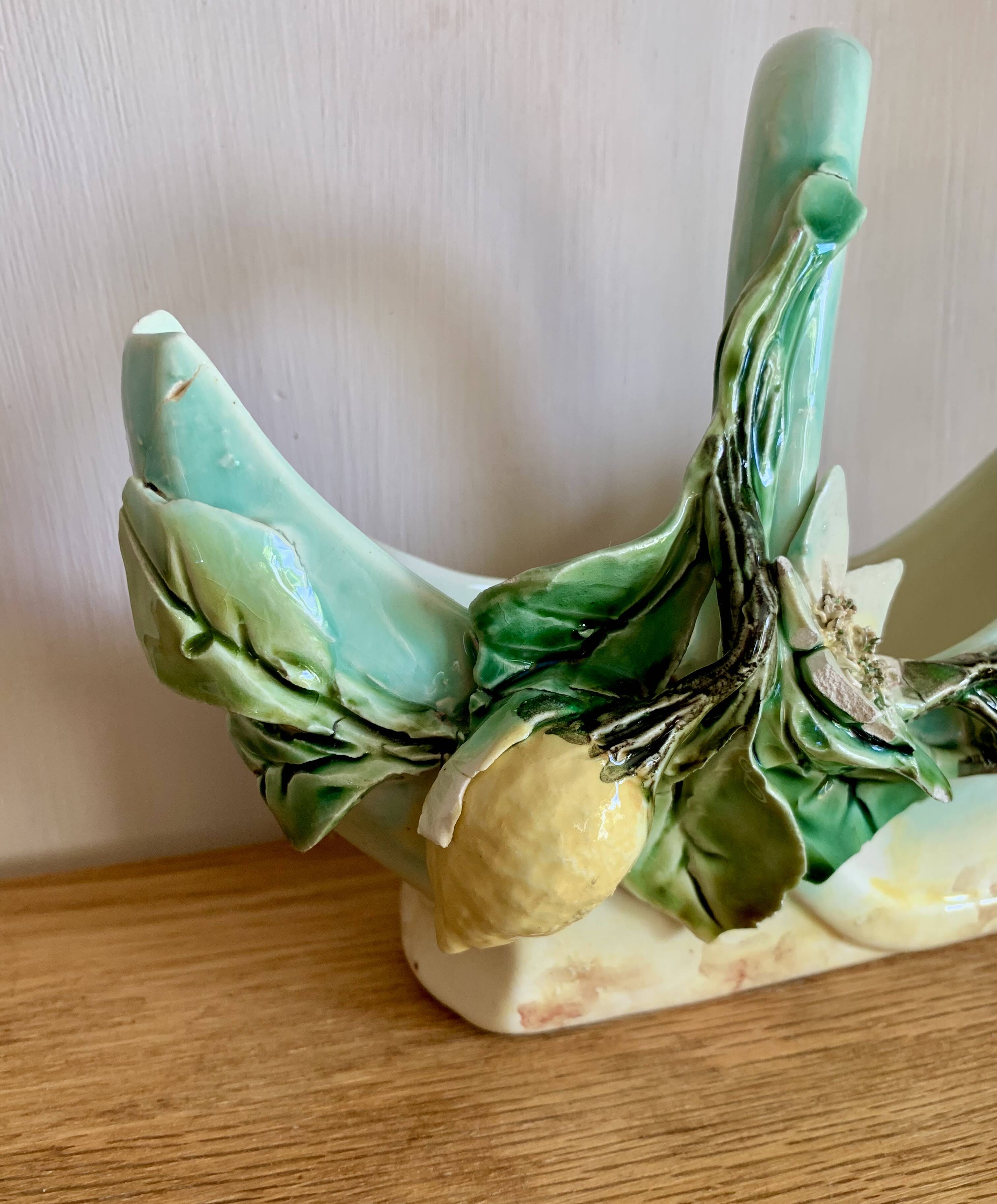 Old Lonchamp earthenware basket