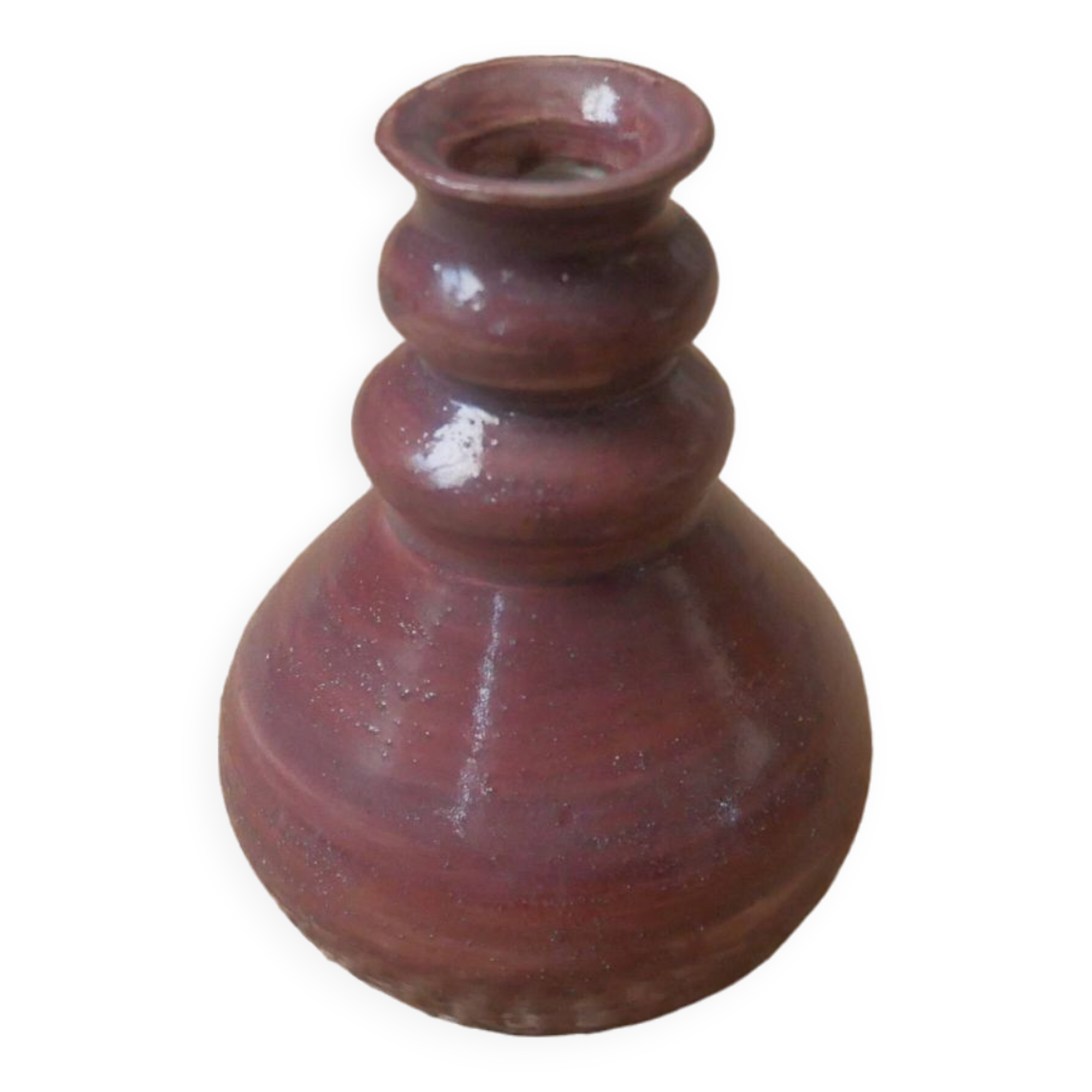 Ceramic soliflore vase handcrafted contemporary design handmade pottery