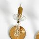 Two original Italian 1960s wall lamps with glass and mirror components