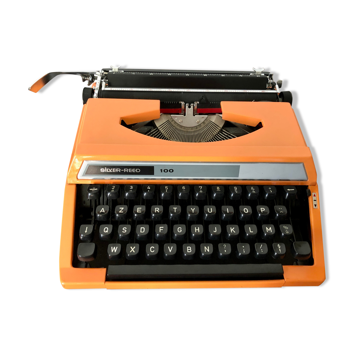 Orange typewriter Seiko Silver Reed 100 Japan 1970