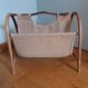Wicker and fabric magazine holder