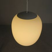 Vintage school lamp with frosted white glass shade, 1950s.