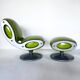 “Gluon” armchair and ottoman by Marc Newson, Moroso, 1993