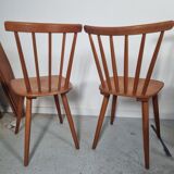 Set of 18 Scandinavian style bistro chairs, 60s