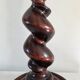 Large turned wooden lamp base, 1960