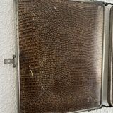 Vintage 1930s triptych barber mirror registered G.B Paris - 28 x 69 cm