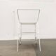 Mid-century modern minimalist perforated metal bar cart from the 1960s.