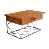 Chevet suspendu vintage scandinave en teck 1960