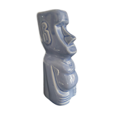 Vase ethnique vintage en porcelaine émaillée