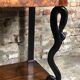 Console then restore Walnut top of fine black marble nineteenth