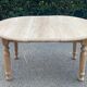 Refurbished Extendable Farmhouse Dining Table in Solid Oak