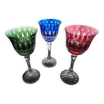 Verre cristal rhoemer de couleurs