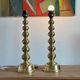 Pair of Mid-Century Brass Lamps by Enco, Sweden