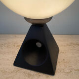 Vintage lamp in opaline and ceramic years 70-80