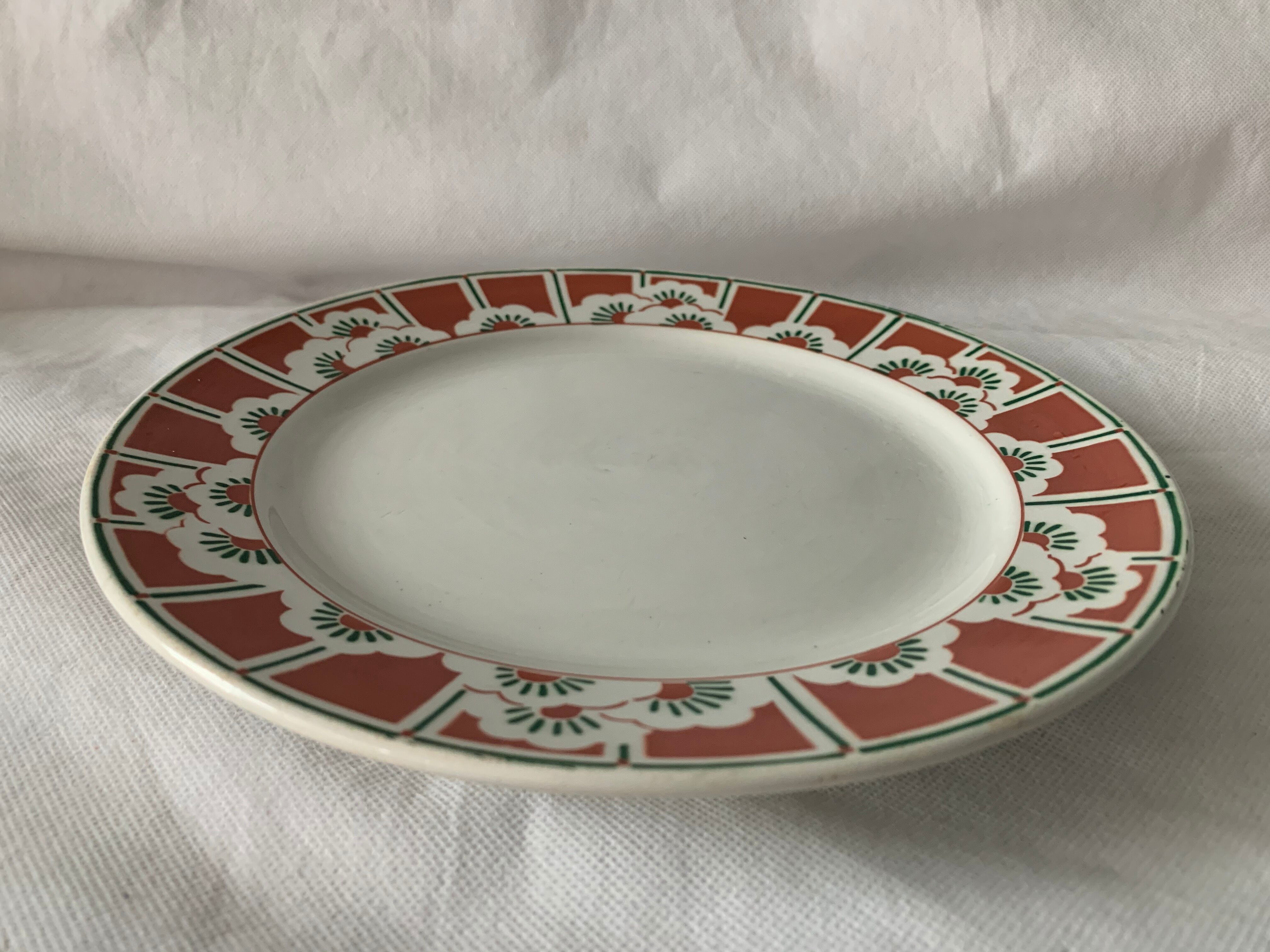 Old compotier Sarreguemines model Siena, early twentieth century