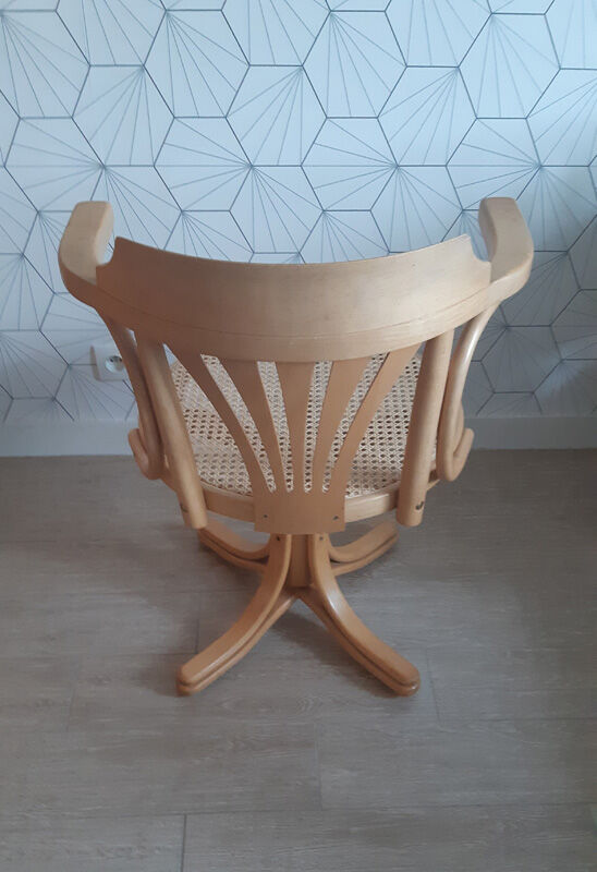 Fauteuil de bureau pivotant ZPM Radomsko - années 50.