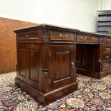 Classic English Desk with Green Inlay
