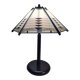 Postmodern black white table lamp art deco style 1980s