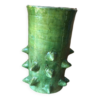TAMEGROUTE POTTERY VASE IN GLAZED TERRACOTTA