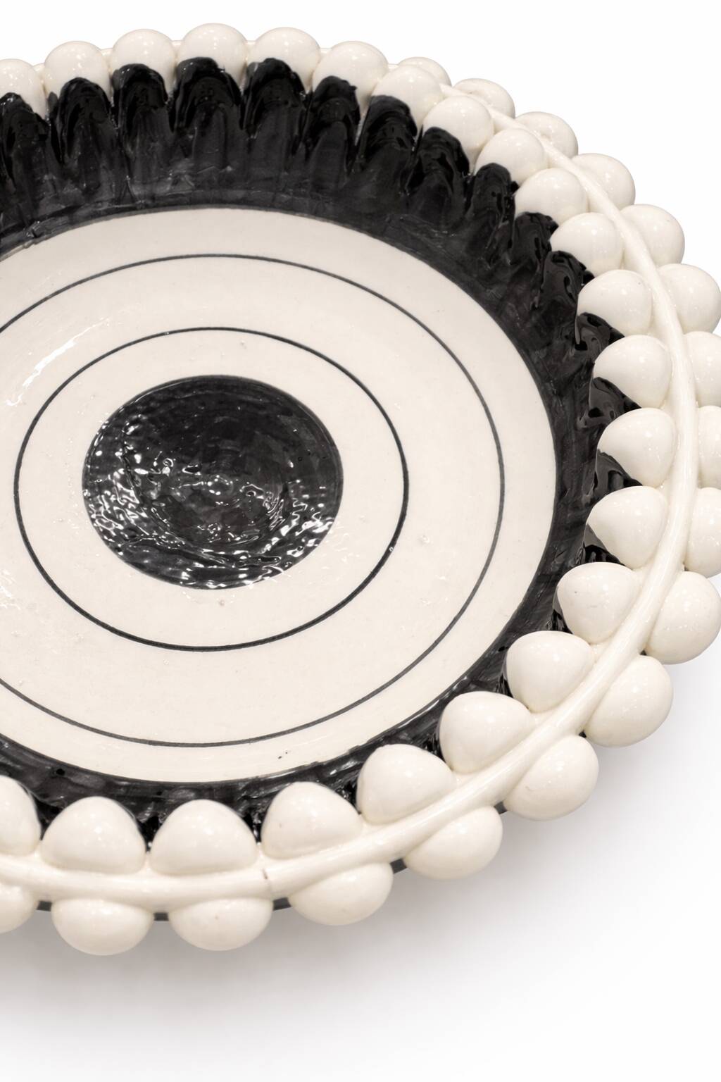 Caltagirone Ceramic Centrepiece – Modernist / Brutalist Style