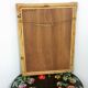 Vintage bamboo and rattan mirror 50x65cm