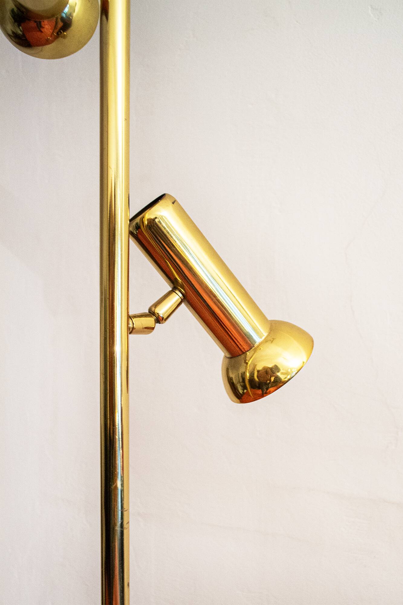 Tre luci Italian Brass Floor Lamp by Goffredo Reggiani, 1970s