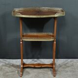 Louis XVI style mahogany veneer coffee table – Late 19th century