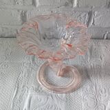 Pretty trumpet vase, in blown pink glass