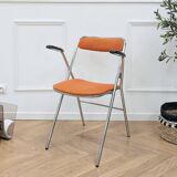 Vintage orange folding chair