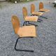 4 chaises d'école vintage des années 70