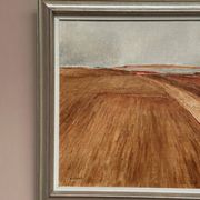 Original Swedish Oil on Canvas - "Rustic Landscape" by Nils Essen - Signed - Vintage and Framed - 42 × 50 cm (16.5" × 19.7")