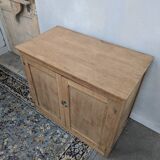 Small raw wood sideboard