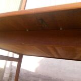 Danish Scandinavian teak dining table with extensions