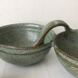 Set of 3 cups and double presentation ramekin