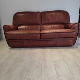 Full grain leather sofa
